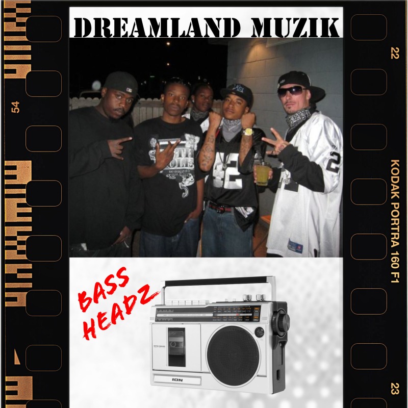 Album cover for Bass Headz. A Group photo of Band Members